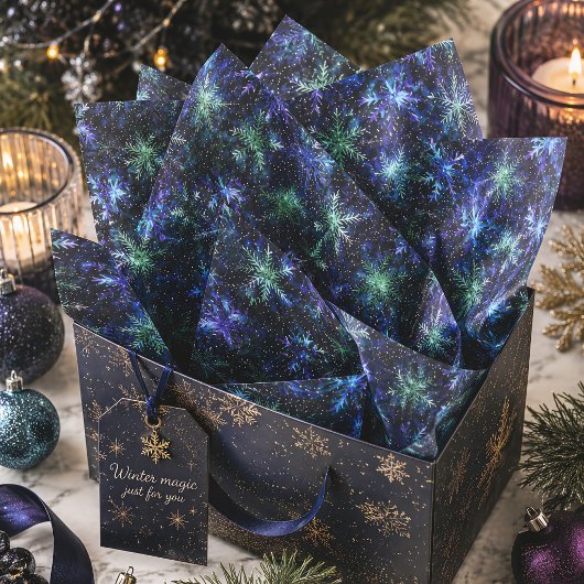 銀河の雪の結晶 天空のクリスマス 薄葉紙