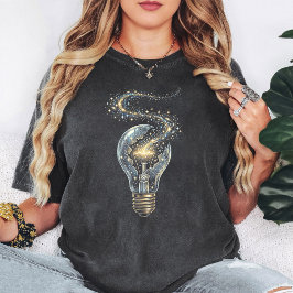 銀河の電球　壊れた宇宙のアイデア Tシャツ