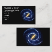 銀河は渦状銀河を主演します 名刺 (正面/裏面)