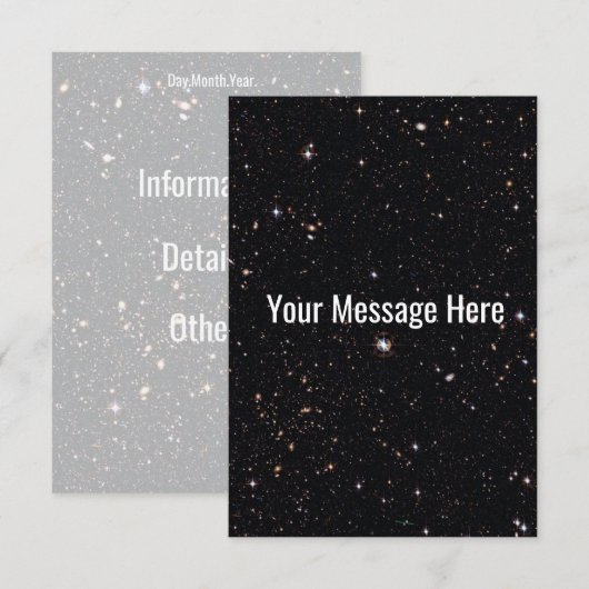 銀河への招待 招待状 (正面/裏面)