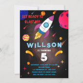 銀河を旅する発射準備完了! 招待状 (正面)