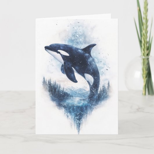 銀河を駆けるクジラが空を翔ける カード (正面)