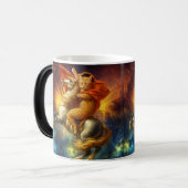 銀河を駆ける馬上のナポレオン猫 モーフィングマグカップ (正面左)