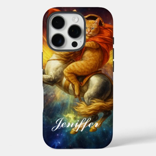 銀河を駆ける馬上のナポレオン猫 Case-Mate iPhoneケース (裏面)