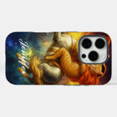 銀河を駆ける馬上のナポレオン猫 Case-Mate iPhoneケース (裏面 (横))