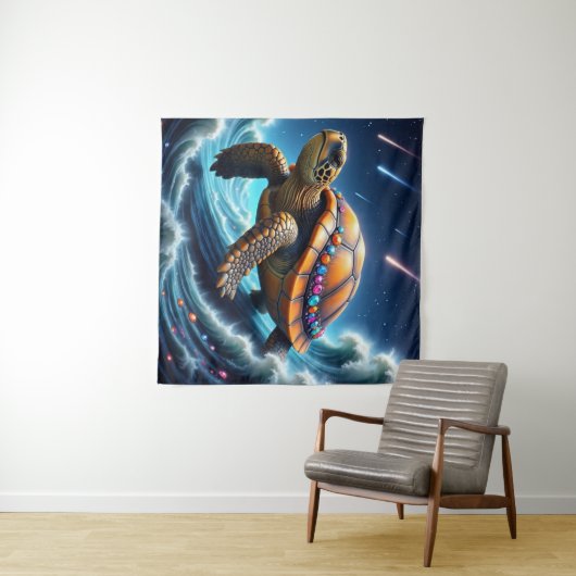 銀河ウミガメ タペストリー (インサイチュ(横))