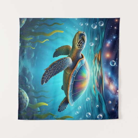 銀河ウミガメ タペストリー (正面(横))