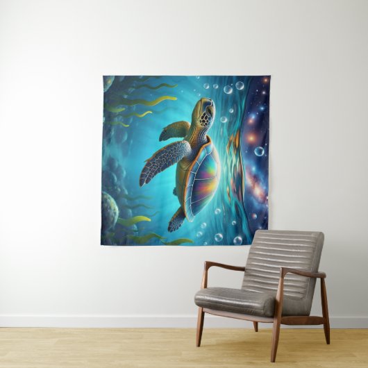 銀河ウミガメ タペストリー (インサイチュ(横))