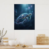 銀河カメ宇宙の海 ポスター (キッチン)
