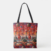 「銀河キリン宇宙夢の旅」 トートバッグ (裏面)