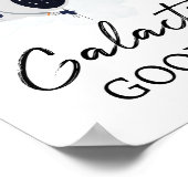 銀河グッズ宇宙パーティー宇宙飛行士ボーイサイン ポスター (角)