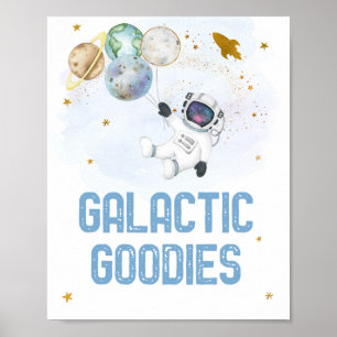 銀河グッズ宇宙飛行士宇宙誕生日 ポスター