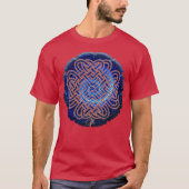 銀河ケルト愛の結び目Tシャツ Tシャツ (正面)