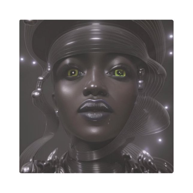 銀河サイボーグ金属ウォールアート メタルプリント (正面)