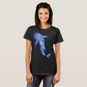 銀河ジンベエザメの水彩画 Tシャツ (正面フル)