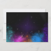 銀河スペーススリンバーパーティーバースデー招待状 招待状 (裏面)