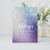 銀河スペース誕生日お泊まり会招待状 招待状 (スタンド正面)