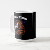 銀河トウモロコシ ユニコーン おもしろい 赤毛 コーヒーマグカップ (正面左)