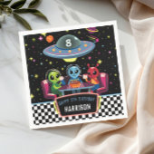 銀河ネオン宇宙エイリアン男子 誕生日 スタンダードカクテルナプキン