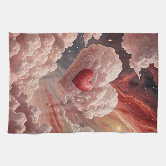 銀河ハート キッチンタオル (横)