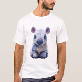 銀河パステル・スプラッターヒッポ男子 Tシャツ
