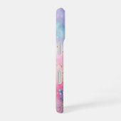 銀河パーソナライズされた開花 iPhone 16ケース (右側面)