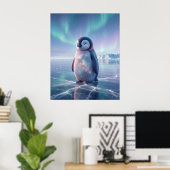 銀河ペンギンの星空海岸 ポスター (ホームオフィス)