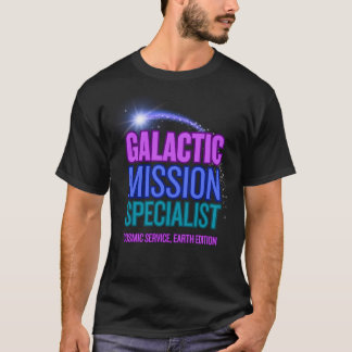 銀河ミッションスペシャリスト 宇宙サービス Tシャツ