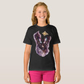 銀河ムーンライトバタフライTシャツ | 天体バタ Tシャツ (正面フル)