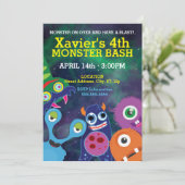 銀河モンスターマッシュ誕生日 招待状 (スタンド正面)