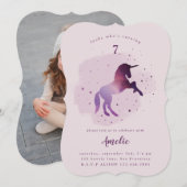 銀河ユニコーン写真パーティー招待状 シーズンカード (正面/裏面)