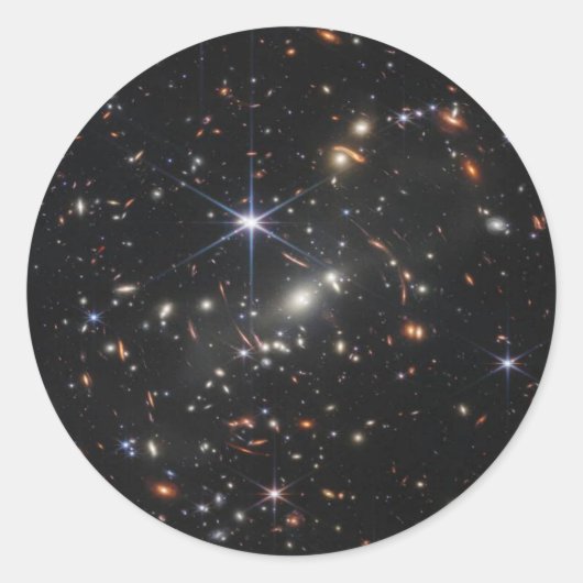 銀河ユニーク市民ステッカー ラウンドシール (正面)