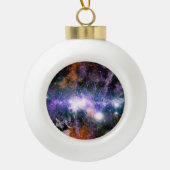 銀河中心の天の川銀河系X線ハッブル セラミックボールオーナメント (正面)