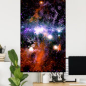 銀河中心の天の川銀河系X線ハッブル ポスター (ホームオフィス)