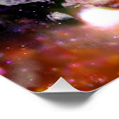 銀河中心の天の川銀河系X線ハッブル ポスター (コーナー)