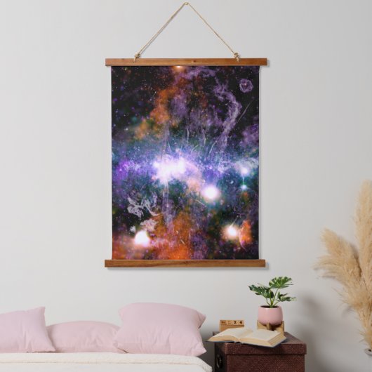 銀河中心の天の川銀河系X線ハッブル 吊り下げ型タペストリー (寝室)
