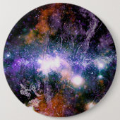 銀河中心の天の川銀河系X線ハッブル 缶バッジ (正面)