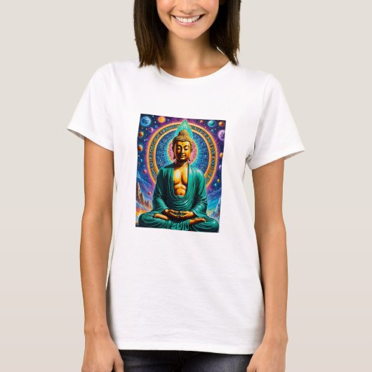 銀河仏宇宙啓発ティー Tシャツ (正面)