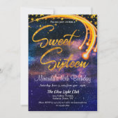 銀河光光Sweet sixteen誕生会 招待状 (正面)