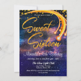 銀河光光Sweet sixteen誕生会 招待状