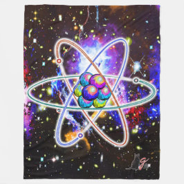 銀河原子 フリースブランケット