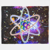 銀河原子 フリースブランケット (正面(横))