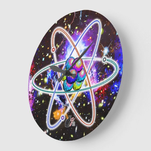 銀河原子 ラージ壁時計 (傾斜)