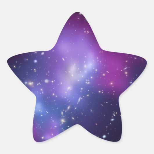 銀河団の星型ステッカー 星シール (正面)