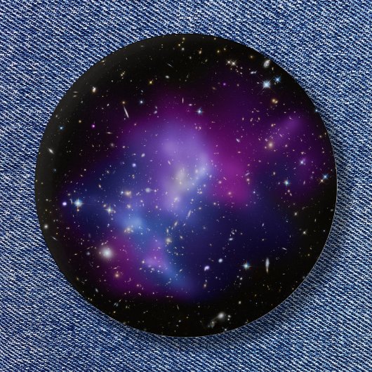 銀河団MACS J0717パープルの宇宙写真 缶バッジ