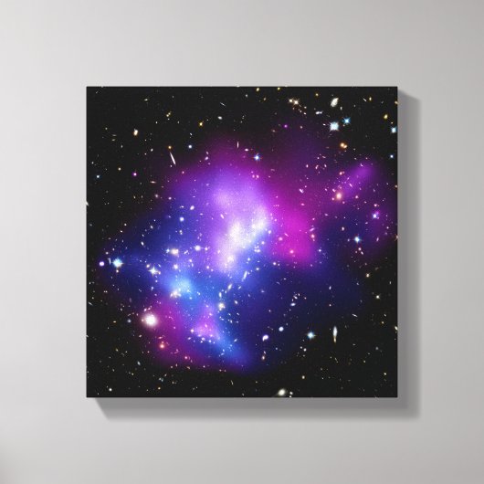 銀河団MACS J0717宇宙写真 キャンバスプリント (正面)