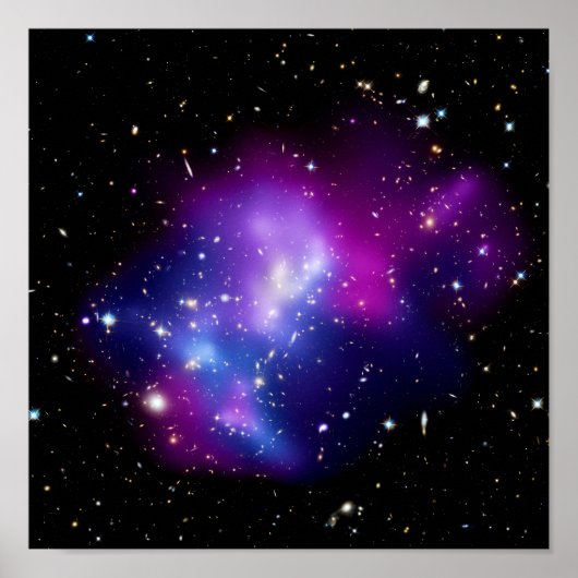 銀河団MACS J0717宇宙写真 ポスター (正面)