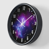 銀河団MACS J0717宇宙写真 壁時計 (傾斜)