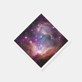 銀河外宇宙パープル星雲 スタンダードカクテルナプキン (角)