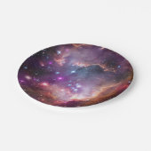銀河外宇宙パープル星雲 ペーパープレート (アングル)